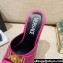 Versace Icon Crysatl Medusa Medallion Heel Mules Leather Fuchsia 2022