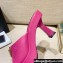 Versace Icon Crysatl Medusa Medallion Heel Mules Leather Fuchsia 2022