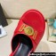Versace Icon Crysatl Medusa Medallion Heel Mules Leather Red 2022