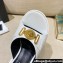 Versace Icon Crysatl Medusa Medallion Heel Mules Leather White 2022