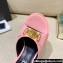 Versace Icon Crysatl Medusa Medallion Heel Mules Leather Pink 2022
