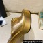 Versace Icon Crysatl Medusa Medallion Heel Mules Leather Gold 2022