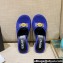 Versace Icon Crysatl Medusa Medallion Heel Mules Leather Blue 2022