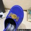 Versace Icon Crysatl Medusa Medallion Heel Mules Leather Blue 2022