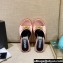 Versace Icon Crysatl Medusa Medallion Heel Mules Satin Nude Pink 2022