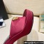 Versace Icon Crysatl Medusa Medallion Heel Mules Satin Burgundy 2022