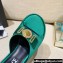 Versace Icon Crysatl Medusa Medallion Heel Mules Satin Green 2022
