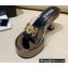 Versace Icon Crysatl Medusa Medallion Heel Mules PVC Gun Color 2022