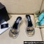 Versace Icon Crysatl Medusa Medallion Heel Mules PVC Silver 2022
