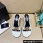 Versace Icon Crysatl Medusa Medallion Heel Mules PVC White 2022