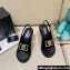 Versace Icon Medusa Medallion Heel Slingback Satin Black 2022