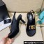 Versace Icon Medusa Medallion Heel Slingback Satin Black 2022