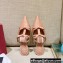 Valentino French Bows Leather Heel Mules Nude Pink 2022