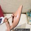 Valentino French Bows Leather Heel Mules Nude Pink 2022