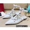 Valentino French Bows Leather Ballet Flats White 2022