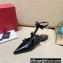 Valentino French Bows Leather Ballet Flats Black 2022