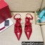 Valentino French Bows Leather Ballet Flats Red 2022