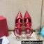 Valentino French Bows Leather Ballet Flats Red 2022