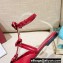 Valentino French Bows Leather Ballet Flats Red 2022