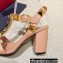 Valentino Heel 9cm Roman Stud Calfskin sandals Nude Pink 2022