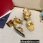 Valentino Heel 6cm Roman Stud Calfskin sandals Gold 2022