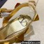 Valentino Heel 6cm Roman Stud Calfskin sandals Gold 2022