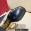 Valentino Heel 6cm Roman Stud Calfskin sandals Gold 2022