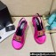 Versace Icon Medusa Medallion Heel Slingback Satin Fuchsia 2022