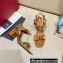 Valentino Heel 6cm Roman Stud Calfskin sandals Brown 2022