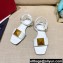 Valentino ONE STUD Flat sandals White 2022