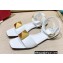 Valentino ONE STUD Flat sandals White 2022