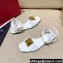 Valentino ONE STUD Flat sandals White 2022