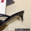 Valentino Crystal VLogo Signature Leather Heel Mules Black 2022