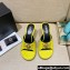 Versace Icon Crysatl Medusa Medallion Heel Mules Leather Yellow 2022
