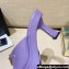 Versace Icon Crysatl Medusa Medallion Heel Mules Leather Purple 2022