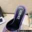 Versace Icon Crysatl Medusa Medallion Heel Mules Leather Purple 2022