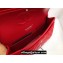 Chanel Medium Classic Flap Handbag A01112 in Caviar Leather with Edge Stitching Red/Silver