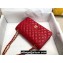 Chanel Medium Classic Flap Handbag A01112 in Caviar Leather with Edge Stitching Red/Gold