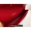 Chanel Medium Classic Flap Handbag A01112 in Caviar Leather with Edge Stitching Red/Gold