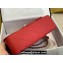 Chanel Large/Jumbo Classic Flap Handbag A58600 in Caviar Leather with Edge Stitching Red/Silver