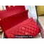 Chanel Large/Jumbo Classic Flap Handbag A58600 in Caviar Leather with Edge Stitching Red/Gold