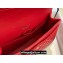 Chanel Large/Jumbo Classic Flap Handbag A58600 in Caviar Leather with Edge Stitching Red/Gold
