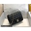 Chanel Mini Classic Flap Handbag A01115 in Caviar Leather Black/Silver