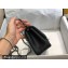 Chanel Mini Classic Flap Handbag A01115 in Caviar Leather Black/Silver