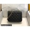 Chanel Mini Classic Flap Handbag A01115 in Caviar Leather Black/Gold