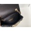 Chanel Small Classic Flap Handbag A01116 in Caviar Leather with Edge Stitching Black/Gold