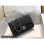 Chanel Small Classic Flap Handbag A01116 in Caviar Leather Black/Silver