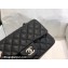 Chanel Small Classic Flap Handbag A01116 in Caviar Leather Black/Silver