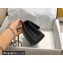 Chanel Small Classic Flap Handbag A01116 in Caviar Leather Black/Silver