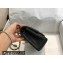 Chanel Small Classic Flap Handbag A01116 in Caviar Leather Black/Gold